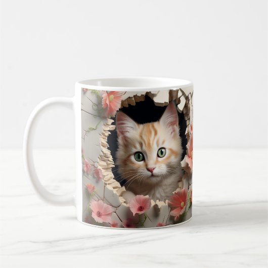 Caneca 3D Gato コーヒーマグカップ (左)