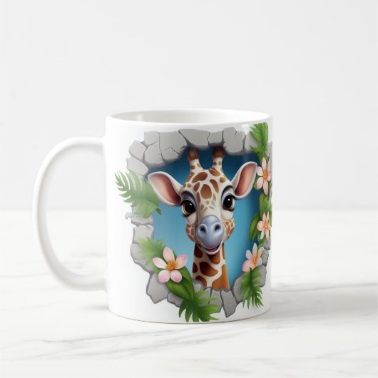 Caneca 3D Girafa コーヒーマグカップ (左)