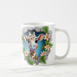 Caneca 3D Girafa コーヒーマグカップ