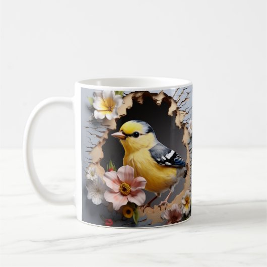 Caneca 3D Pássaro コーヒーマグカップ (左)