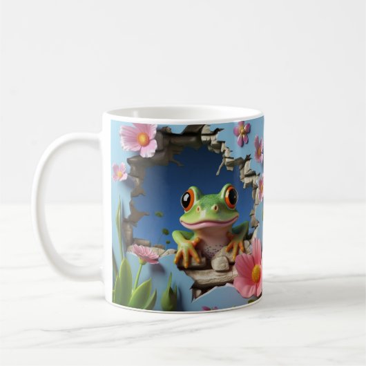 caneca 3D Sapo コーヒーマグカップ (左)