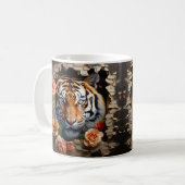 Caneca 3D Tigre コーヒーマグカップ (正面左)