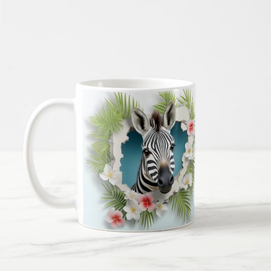 Caneca 3D Zebra コーヒーマグカップ (左)