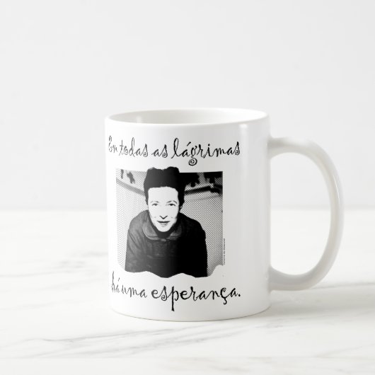 Caneca A Esperança de Simone de Beauvoir コーヒーマグカップ (右)