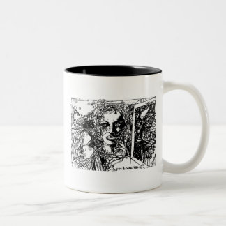 Caneca A moça e o Tempo ツートーンマグカップ