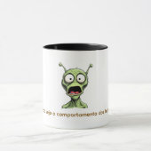 Caneca Alien abismado. マグカップ (中央)