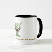 Caneca Alien abismado. マグカップ (正面右)