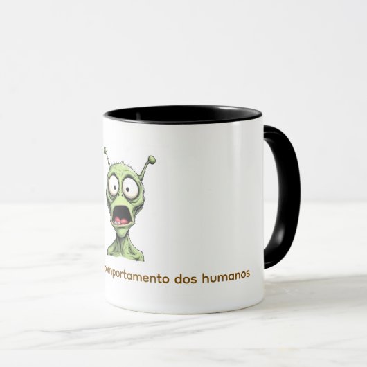 Caneca Alien abismado. マグカップ (正面右)
