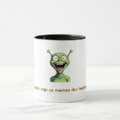 Caneca "Alien se divertindo"! マグカップ (中央)