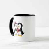 Caneca Amor Pinguim – O Amor Mais Fofo em Cada Gol マグカップ (正面左)