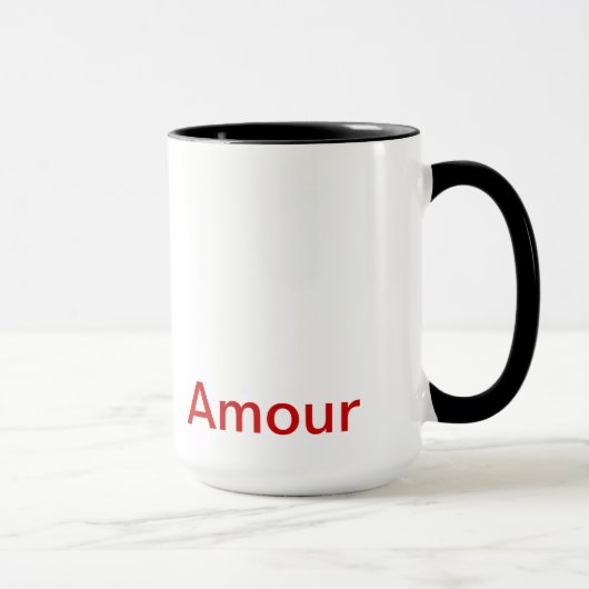 caneca, "Amour", Art マグカップ (右)