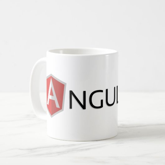 Caneca AngularJs コーヒーマグカップ (正面左)