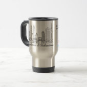 Caneca Arquitetura e Urbanismo トラベルマグ (正面左)
