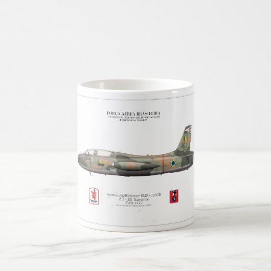Caneca AT-26 Xavante da FAB コーヒーマグカップ (中央)