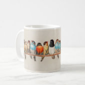 Caneca Birds コーヒーマグカップ (正面左)