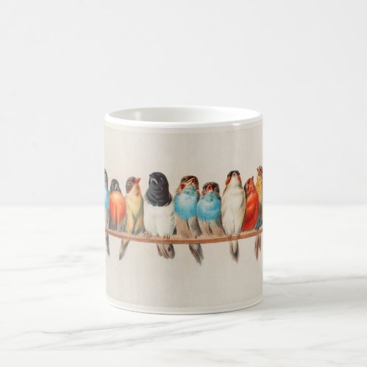 Caneca Birds コーヒーマグカップ (中央)
