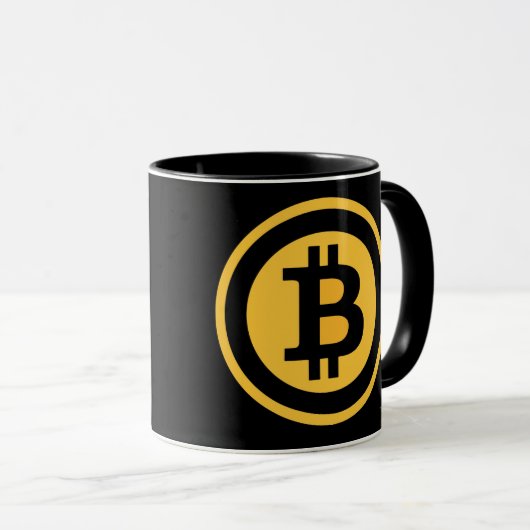 Caneca Bitcoin マグカップ (正面右)