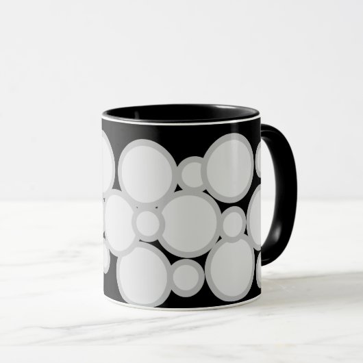 caneca bolhas マグカップ (正面右)