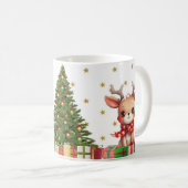 Caneca branca brilhante-Natal コーヒーマグカップ (正面右)