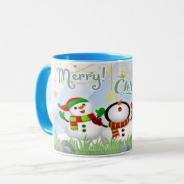 Caneca branca brilhante-Natal マグカップ