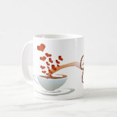 Caneca branca clássica コーヒーマグカップ (正面左)