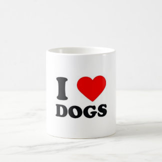 Caneca branca clássica 325 ml Designer amo Dogs コーヒーマグカップ