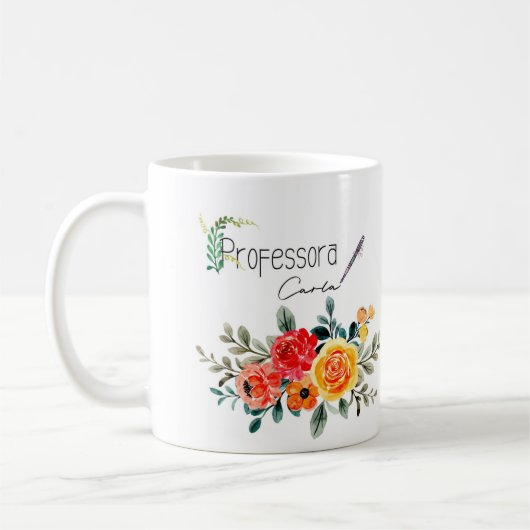 Caneca branca clássica, 325 ml PROFESSORA コーヒーマグカップ (左)