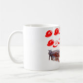 Caneca branca clássica a grande família ultraman コーヒーマグカップ (左)