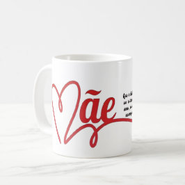 Caneca branca dia das mães コーヒーマグカップ