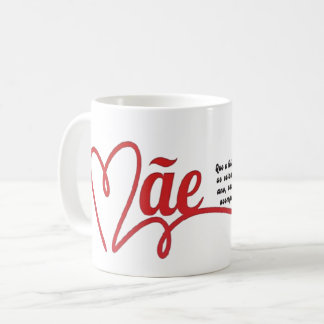 Caneca branca dia das mães コーヒーマグカップ