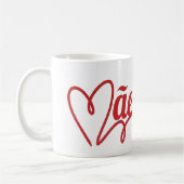 Caneca branca dia das mães コーヒーマグカップ (左)