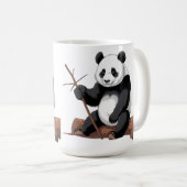 Caneca branca panda コーヒーマグカップ (正面右)