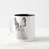 Caneca buldogue ツートーンマグカップ (正面左)