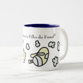 Caneca Cabeças e Fumaças do Filho do Freud ツートーンマグカップ (正面右)
