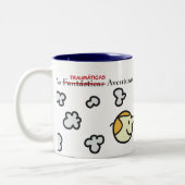 Caneca Cabeças e Fumaças do Filho do Freud ツートーンマグカップ (左)