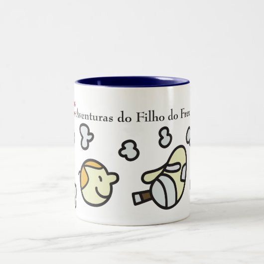 Caneca Cabeças e Fumaças do Filho do Freud ツートーンマグカップ (中央)