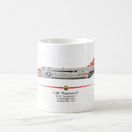 Caneca caça F-4B Phantom II VF-111 "Sundowners" コーヒーマグカップ