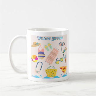 Caneca Café Chegada do Verão 11 oz Cerâmica W-PT コーヒーマグカップ