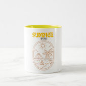 Caneca Café Chegada do Verão 11 oz Cerâmica W-PT ツートーンマグカップ (中央)