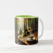 Caneca Café Paisagem ツートーンマグカップ (正面右)