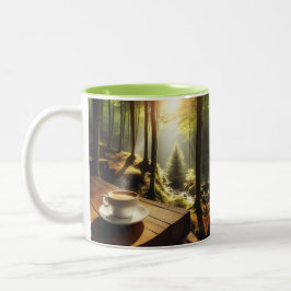 Caneca Café Paisagem ツートーンマグカップ