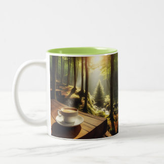 Caneca Café Paisagem ツートーンマグカップ