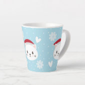 caneca Cat Christmas  カフェラテマグ (右アングル)