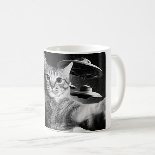 Caneca Cat Space コーヒーマグカップ (正面右)