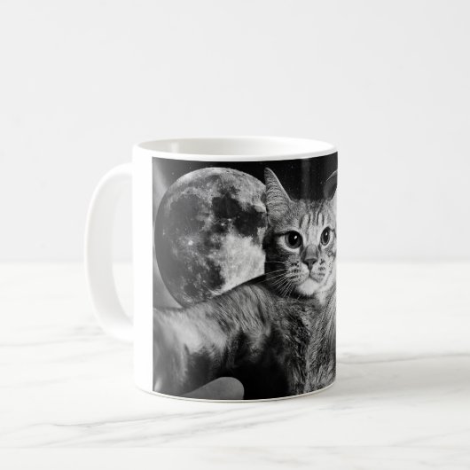 Caneca Cat Space コーヒーマグカップ (正面左)