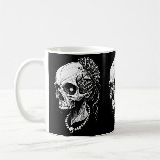 Caneca caveira コーヒーマグカップ (左)