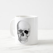 Caneca Caveira c/ nome personalizad 325ml clássica コーヒーマグカップ (正面左)