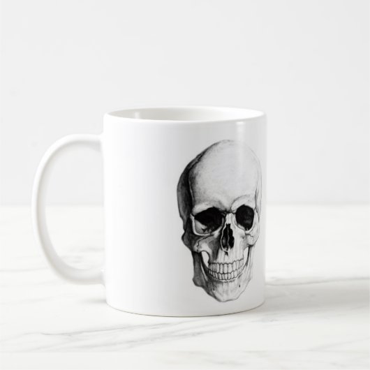 Caneca Caveira c/ nome personalizad 325ml clássica コーヒーマグカップ (左)