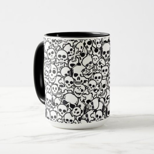 Caneca Caveirinhas Black マグカップ (正面左)