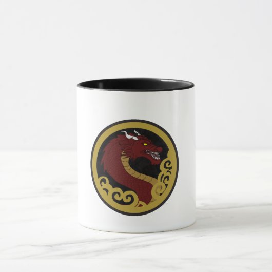 Caneca Cerâmica Dragão Imperial Vermelho マグカップ (中央)